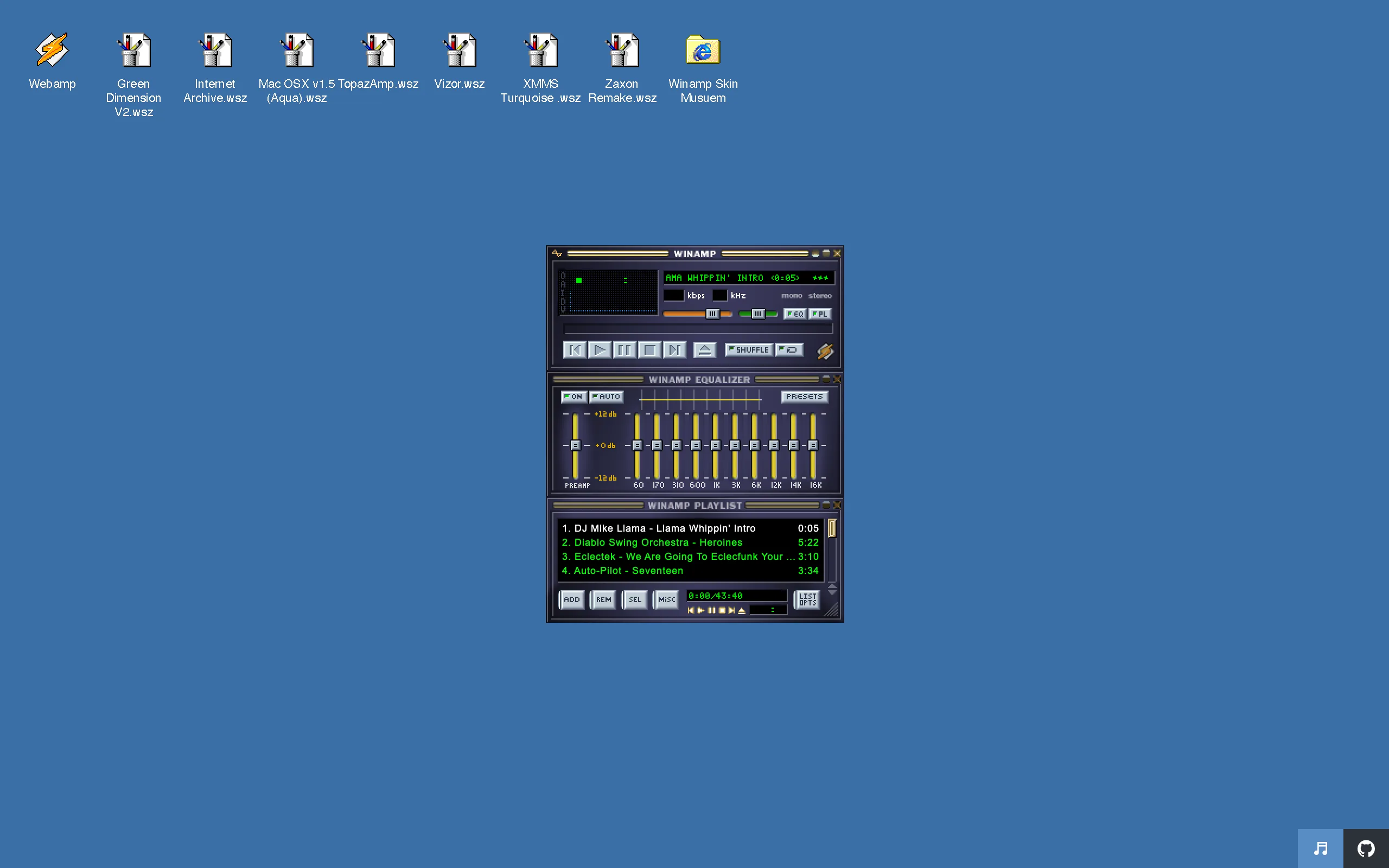 Webamp screenshot 1