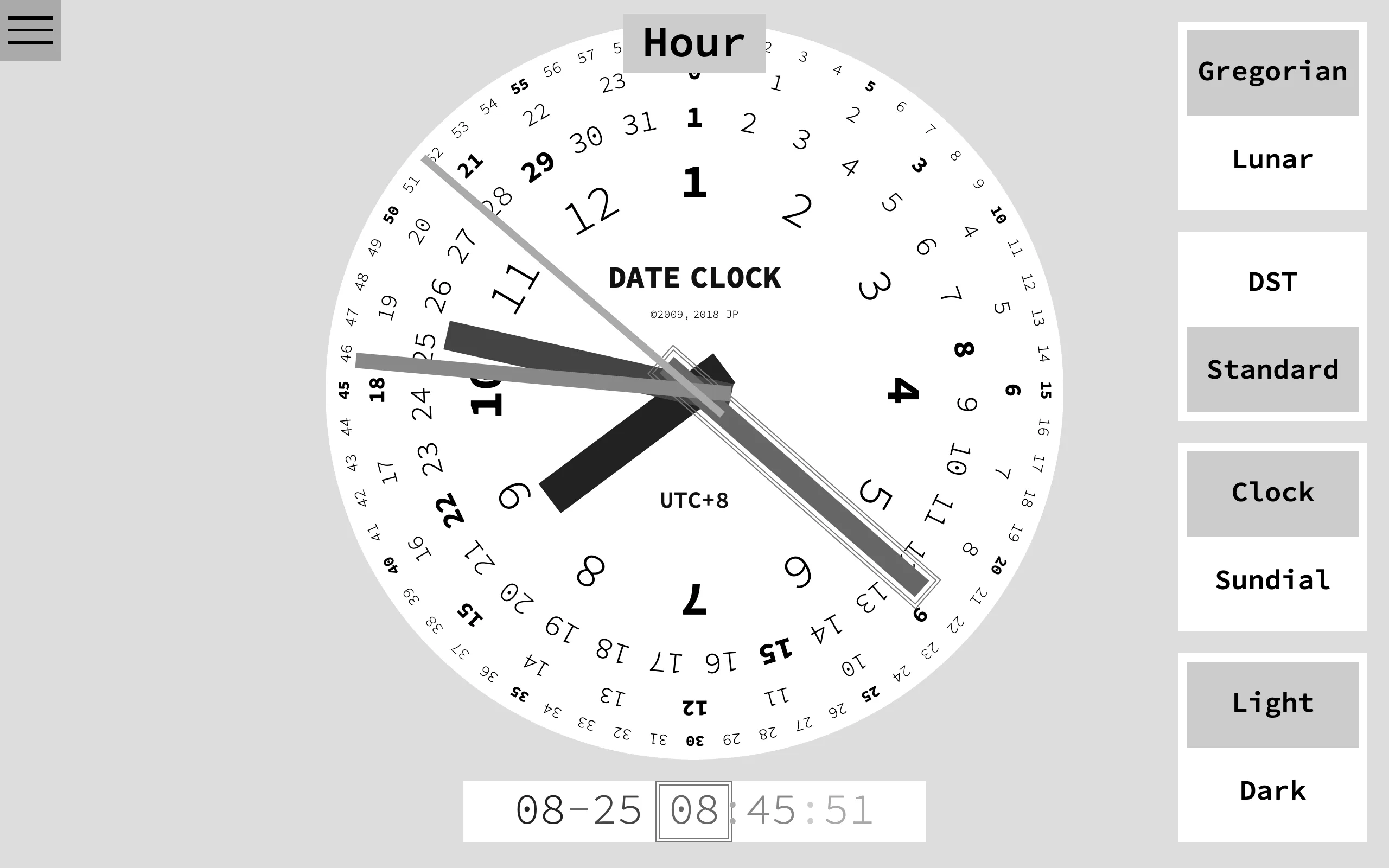 Dateclock screenshot 1