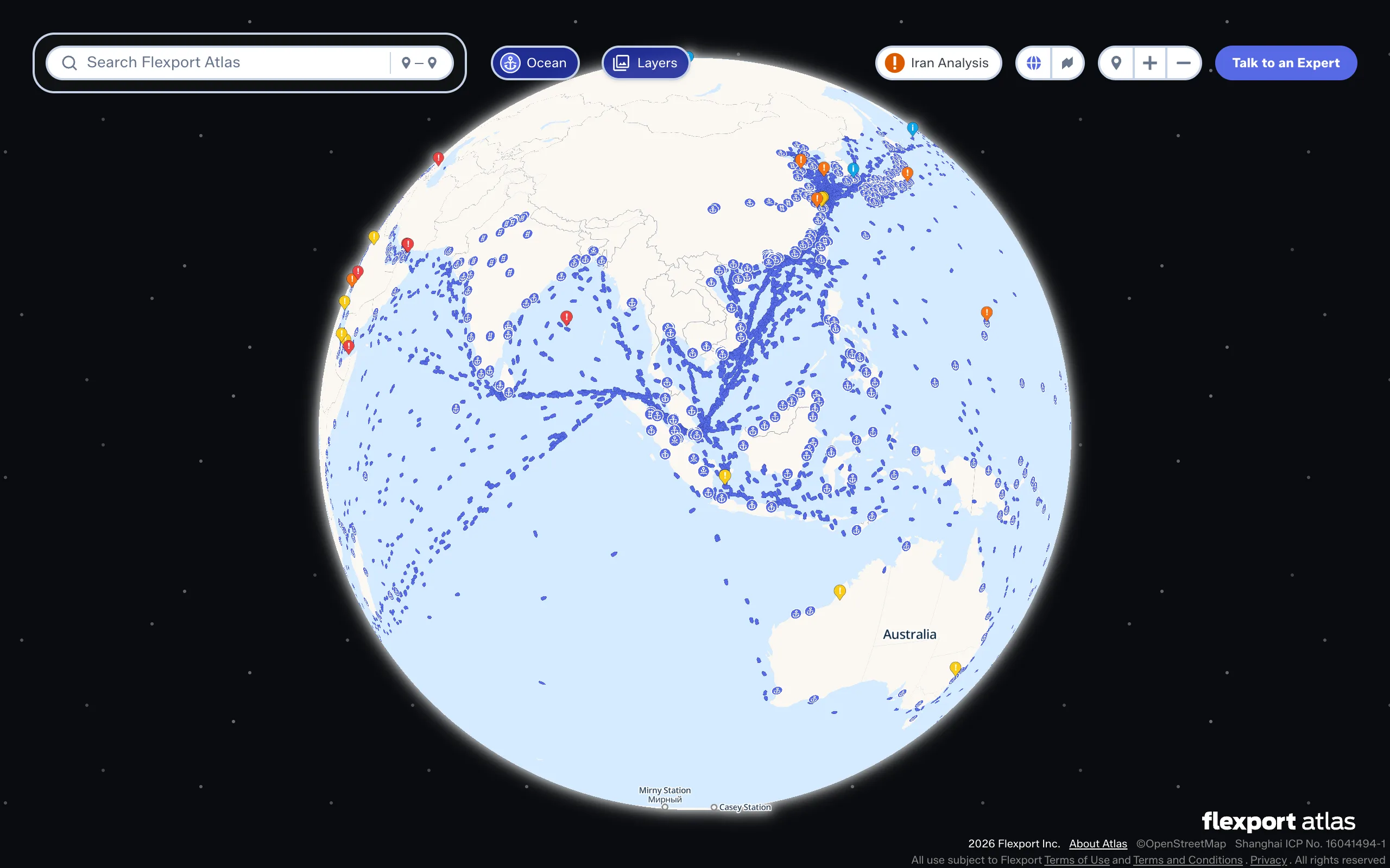 Flexport 全球海运地图 screenshot 1