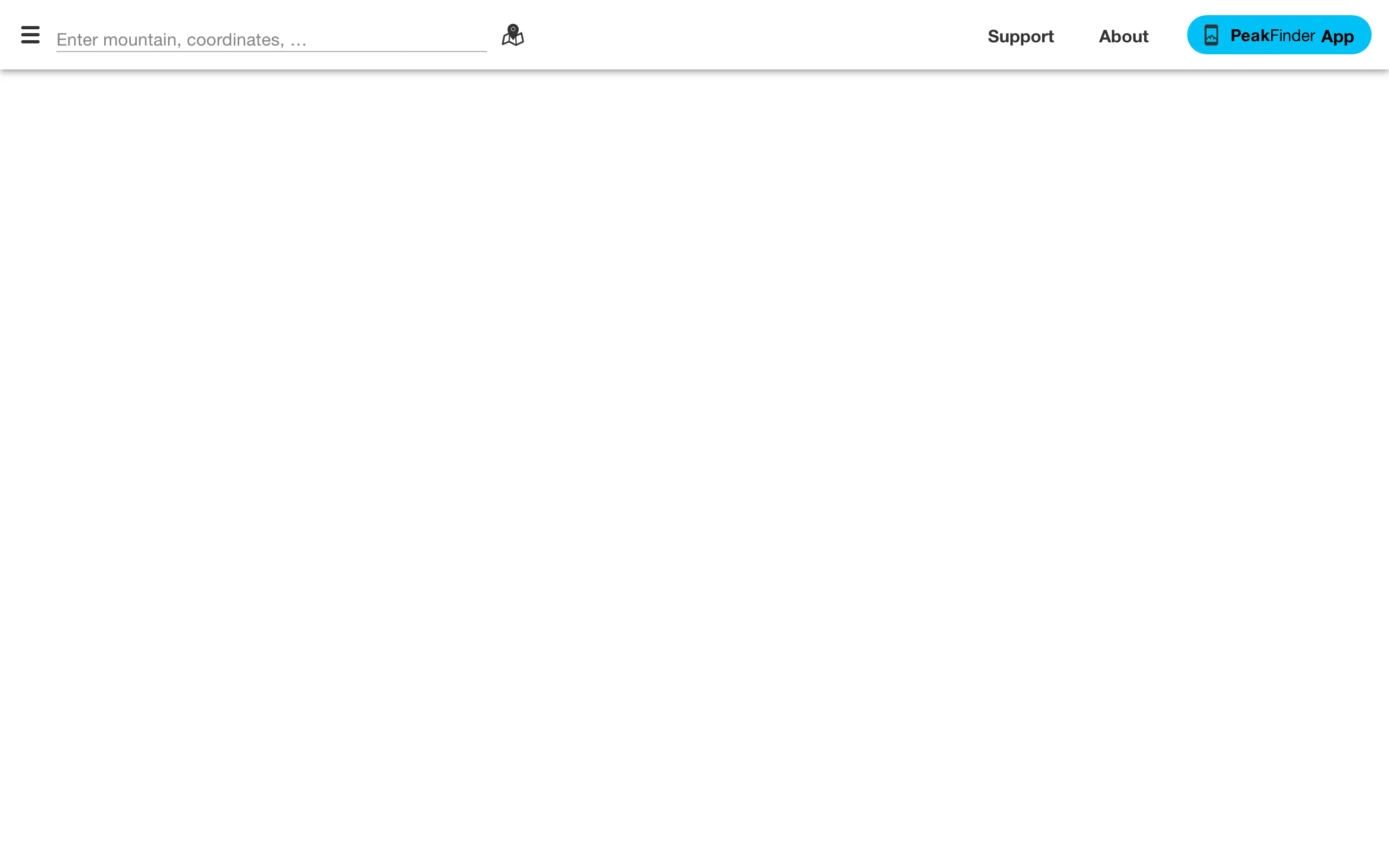 Peakfinder screenshot 1
