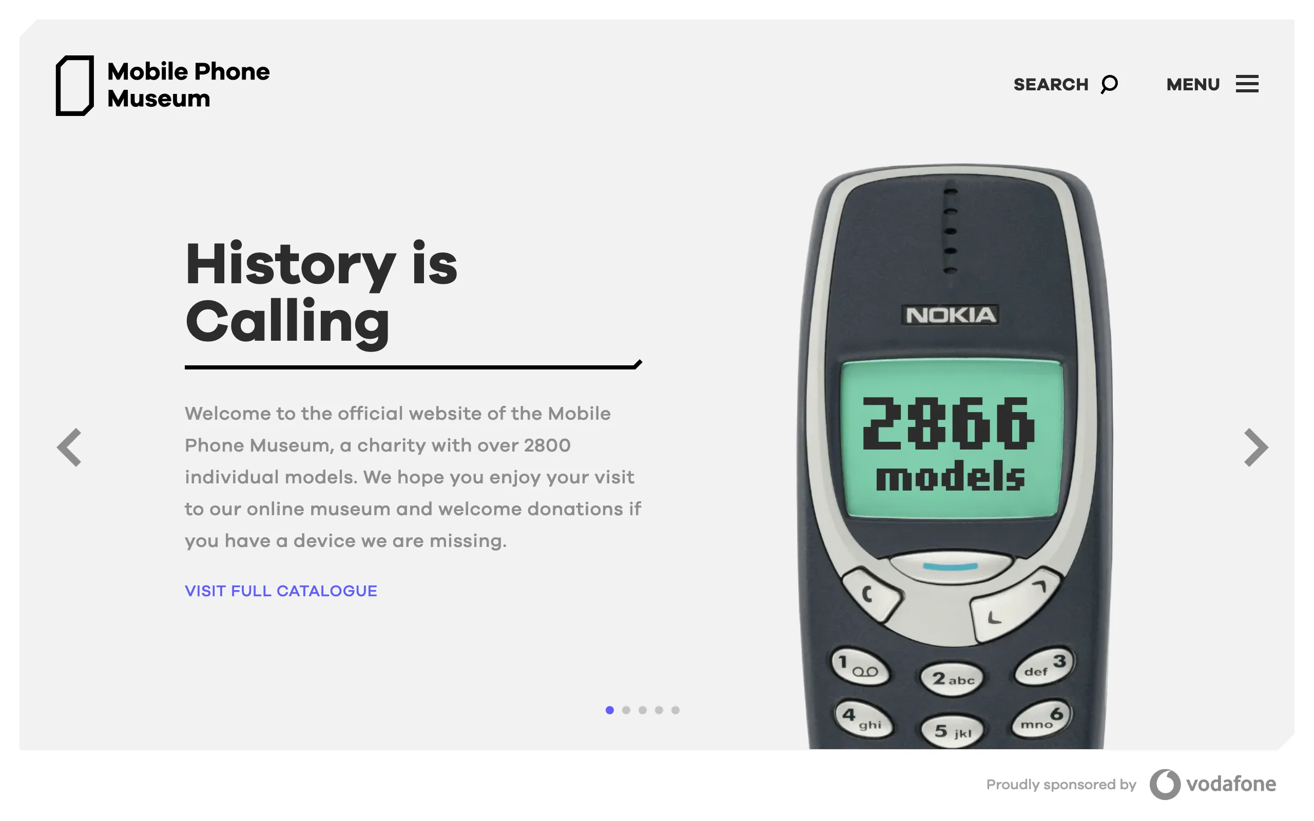 Mobilephonemuseum screenshot 1