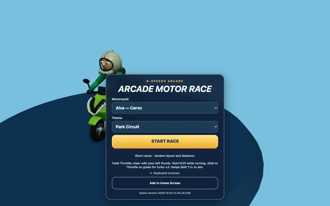 R-Speedo Arcade screenshot 1