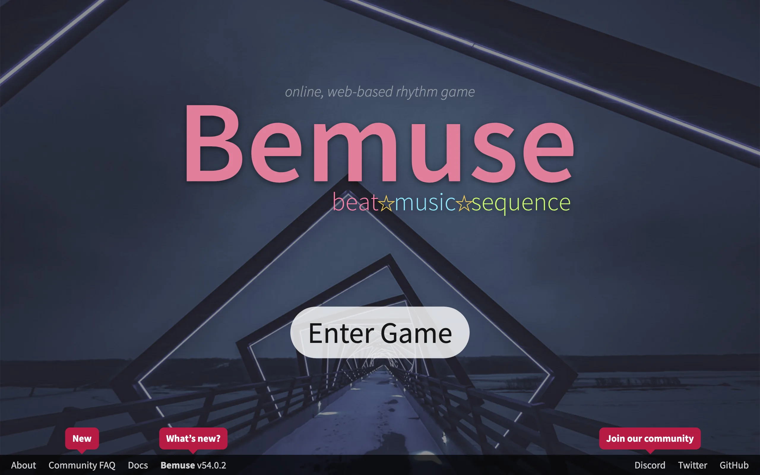 Bemuse screenshot 1