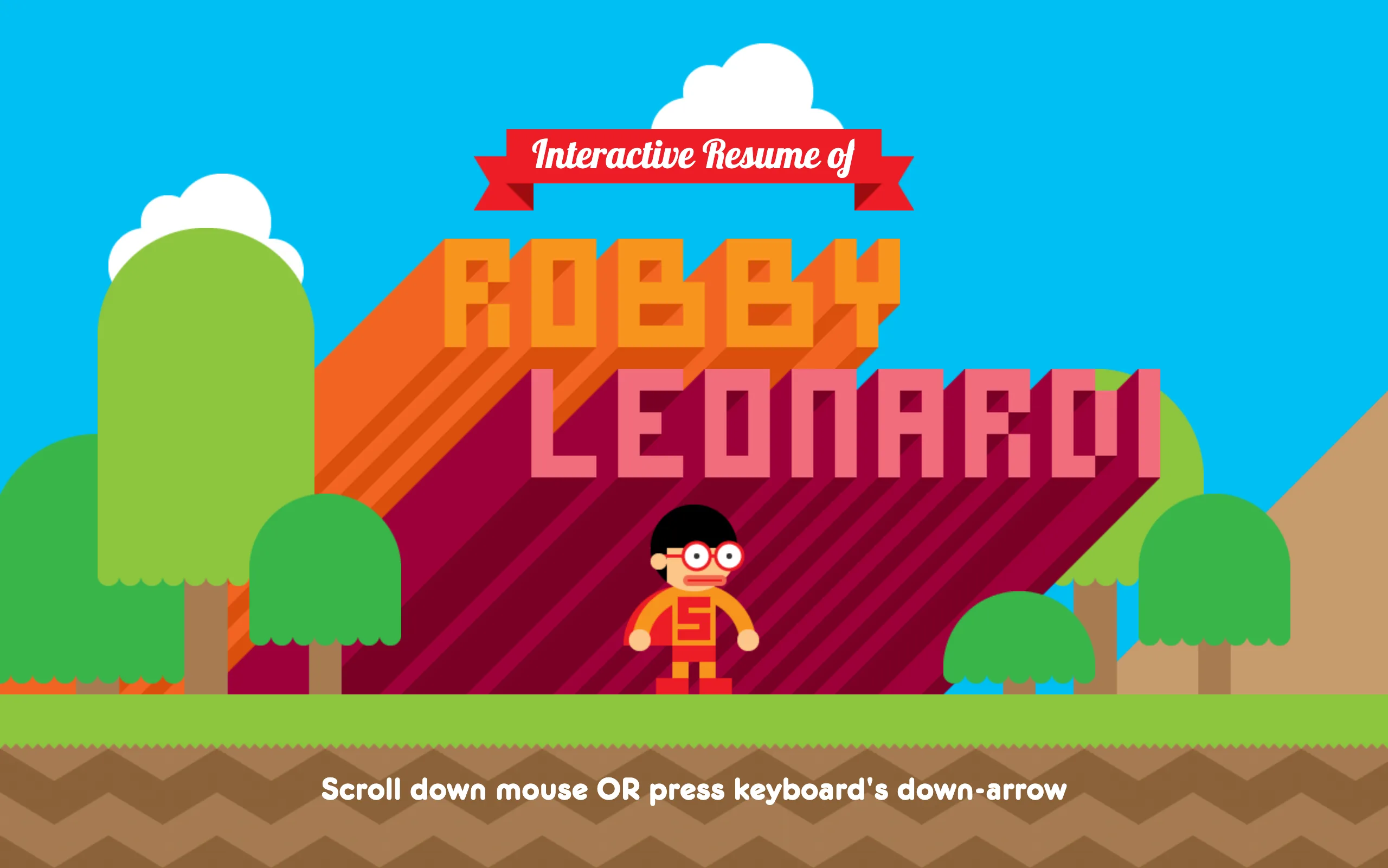 Interactive Resume screenshot 1