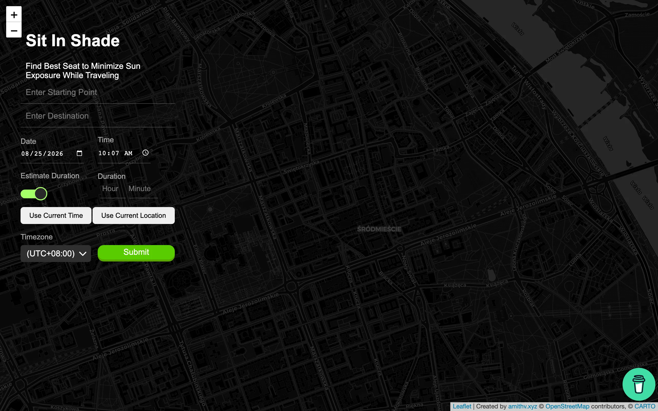 Sitinshade screenshot 1
