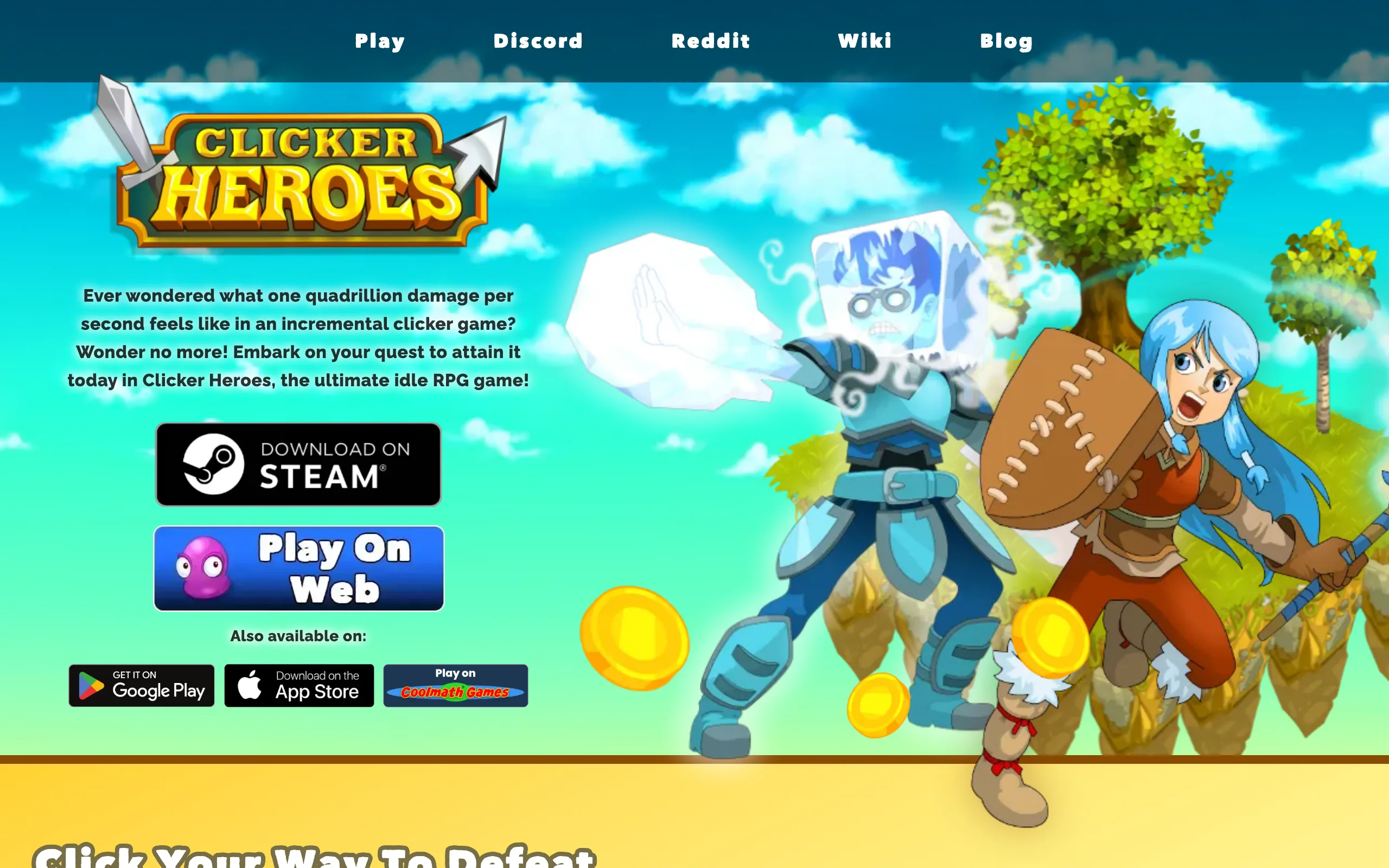 Clickerheroes screenshot 1