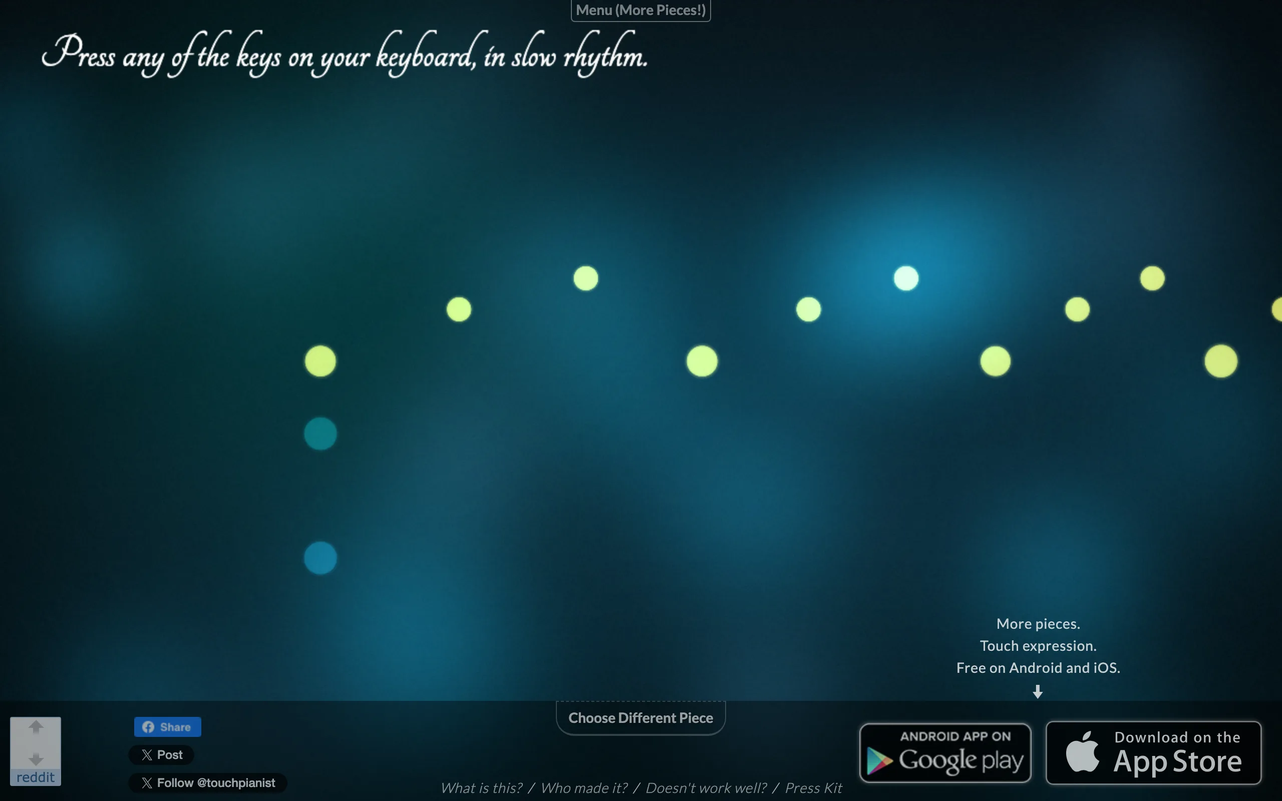 Touch Pianist - Tap in Rhythm and Perform Your Favourite Music screenshot 1