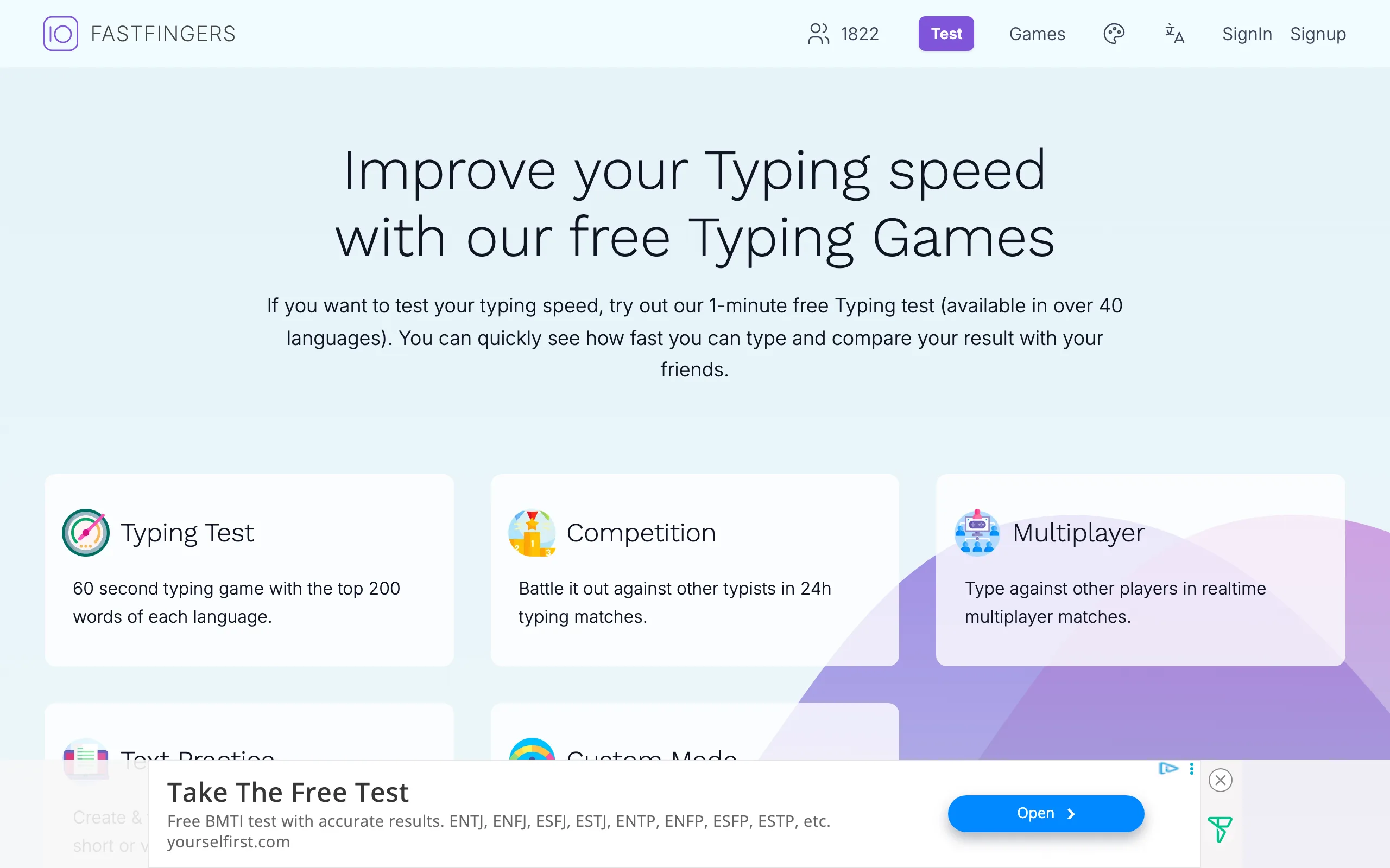 Typing Games screenshot 1