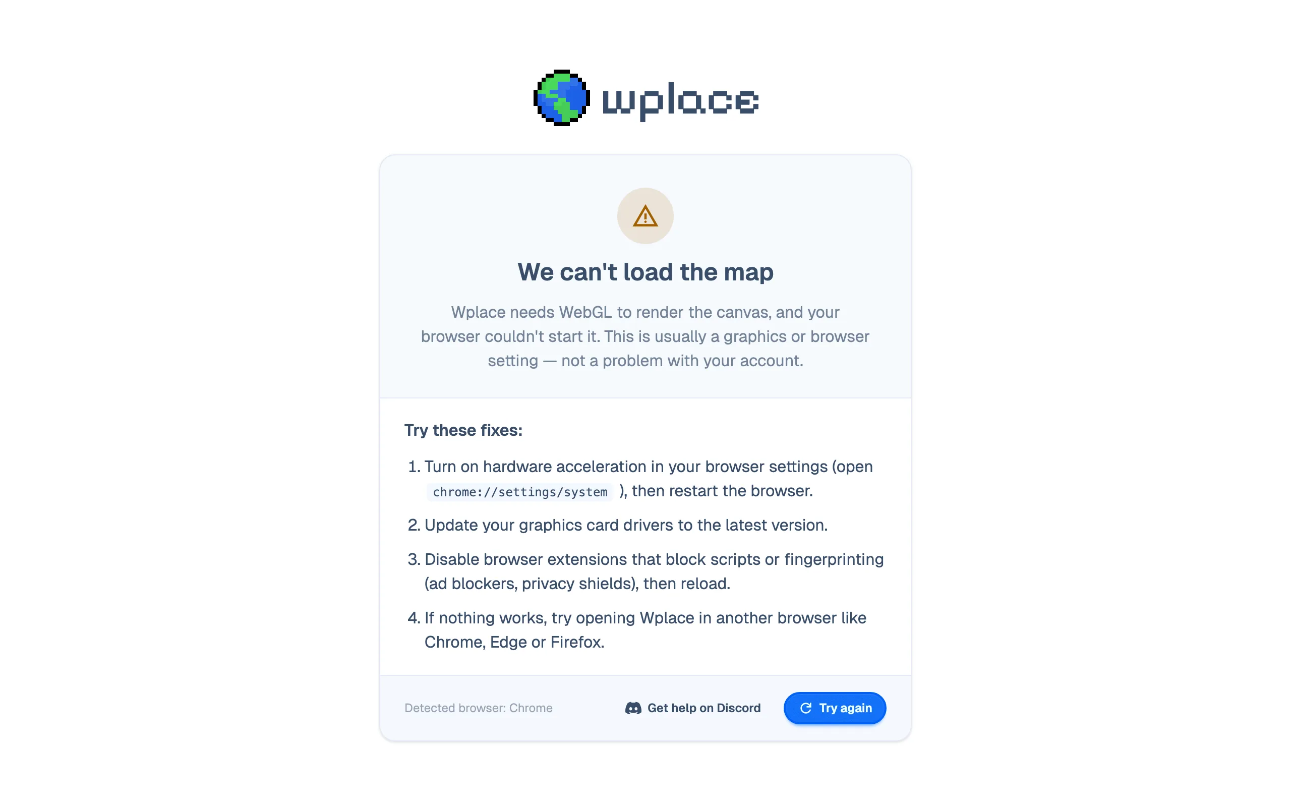 Wplace screenshot 1