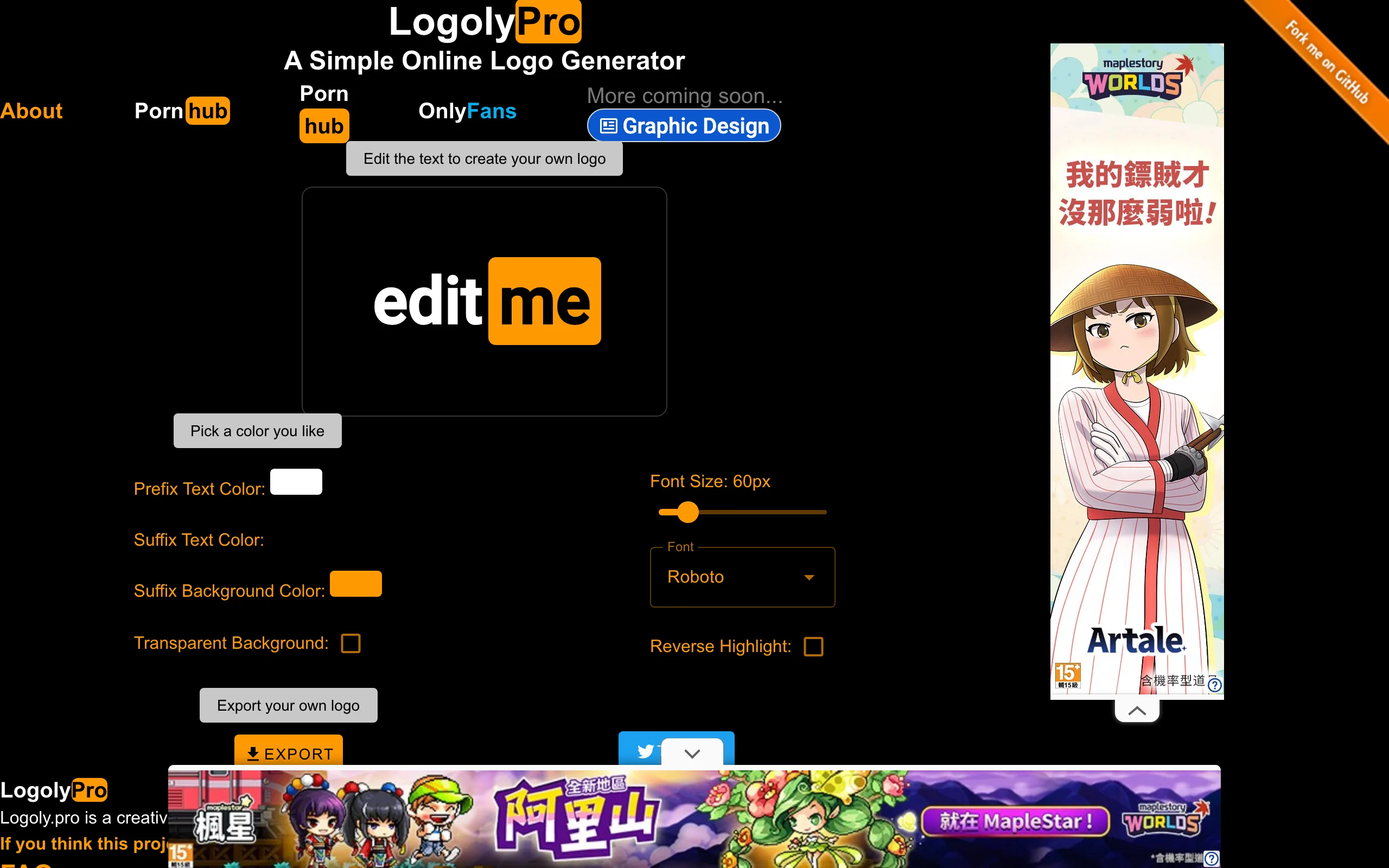 Logoly.Pro —— A creative Logo Generator screenshot 1