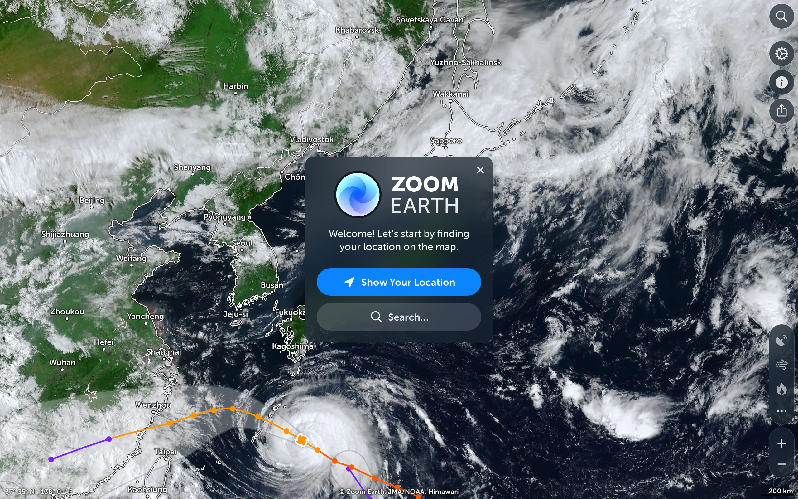 Zoom Earth screenshot 1